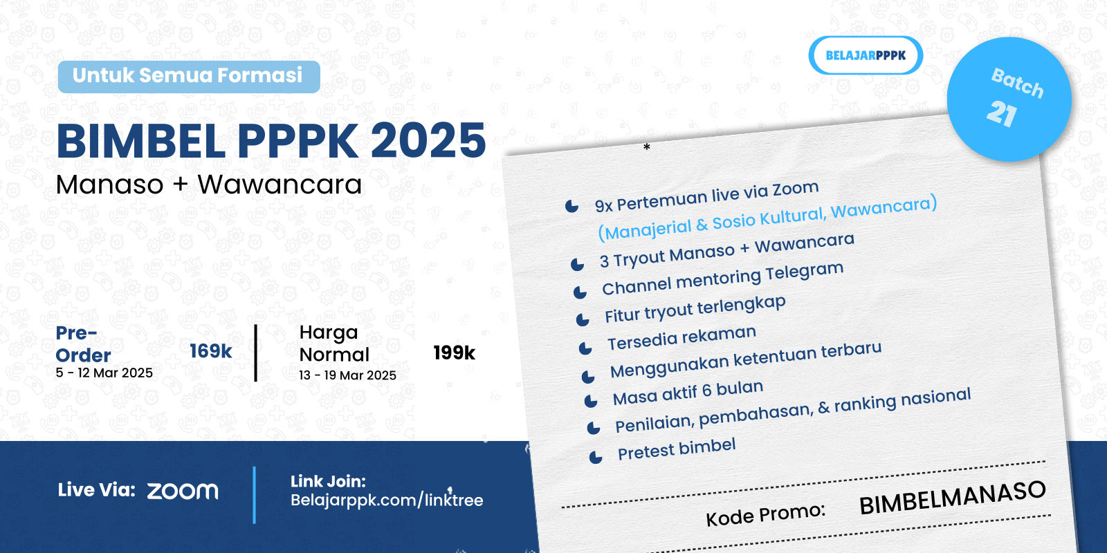 BIMBEL PPPK Manaso + Wawancara 2025 Batch 20