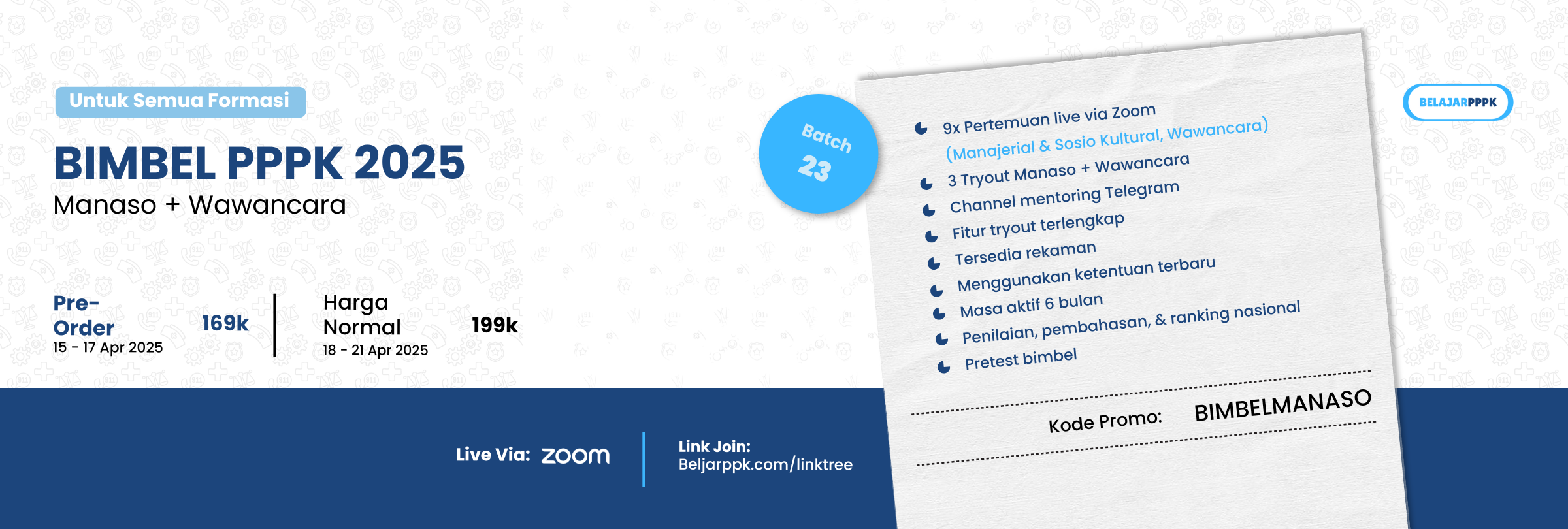 BIMBEL PPPK Manaso + Wawancara 2025 Batch 23